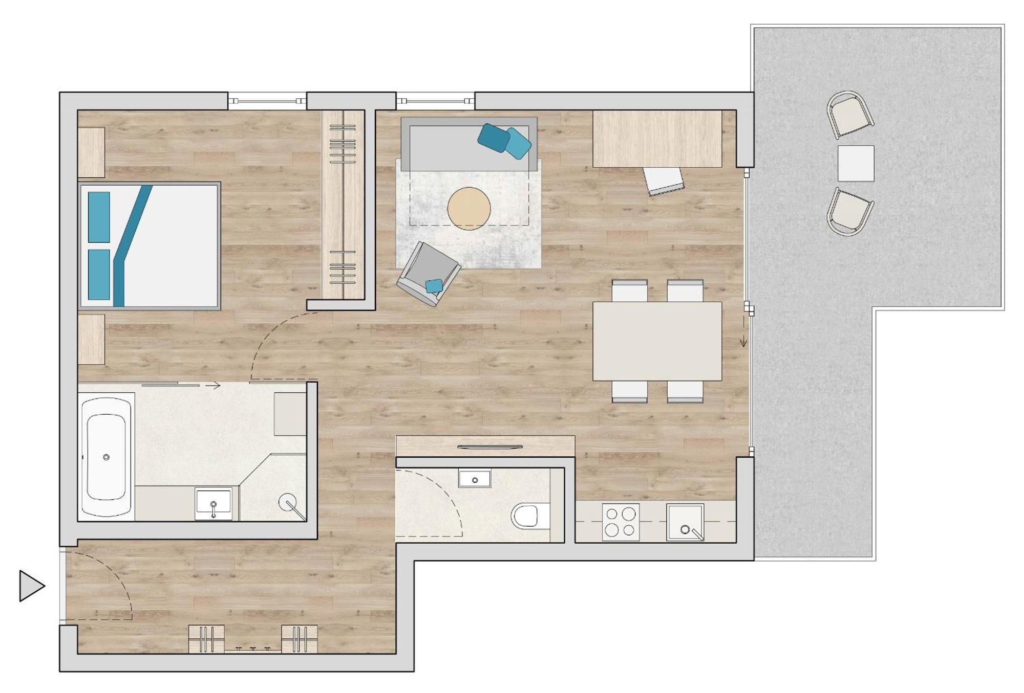 Apartment Pale Fiss Værelse billede